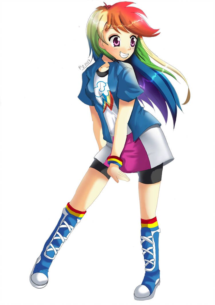 rainbow dash human