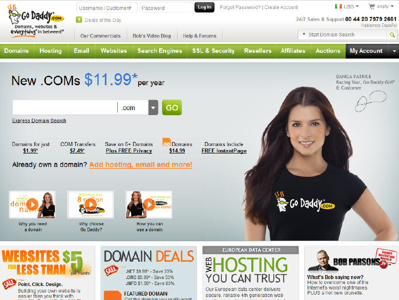 godaddy usa