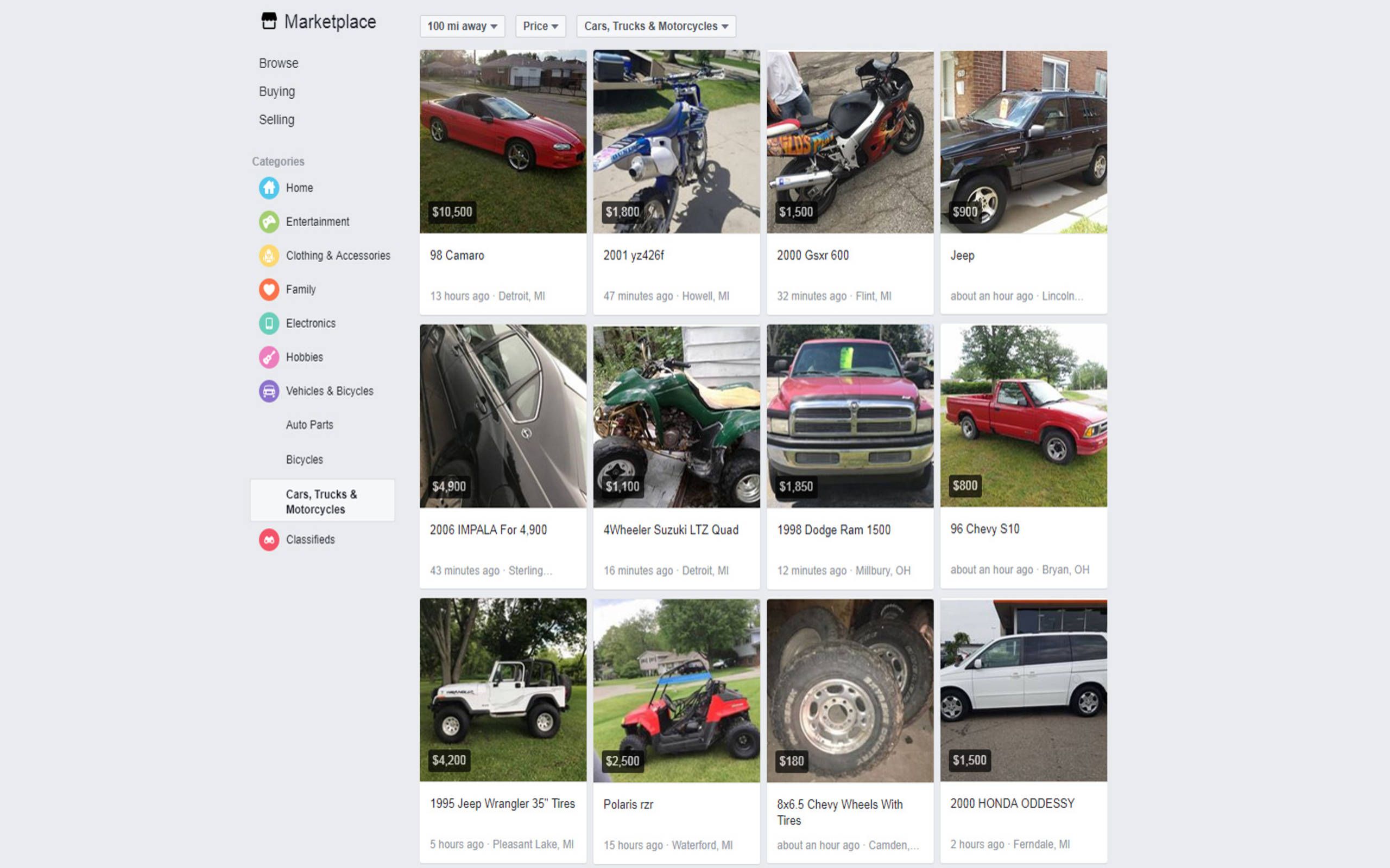 cars marketplace