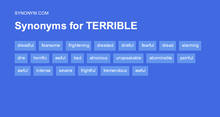 terrible synonym