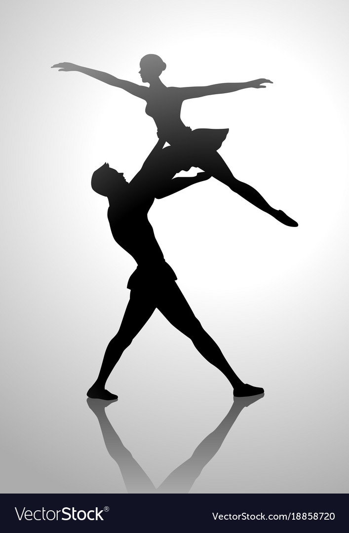 partner dance silhouette