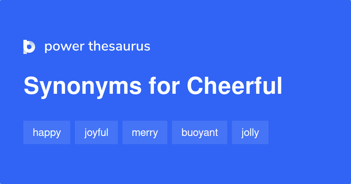 synonym for cheerful