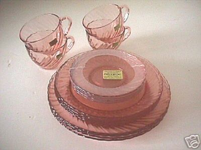 pink depression era glass