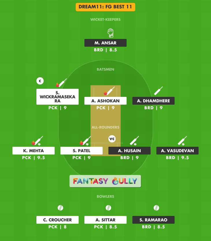 brd vs pck dream11 prediction today match