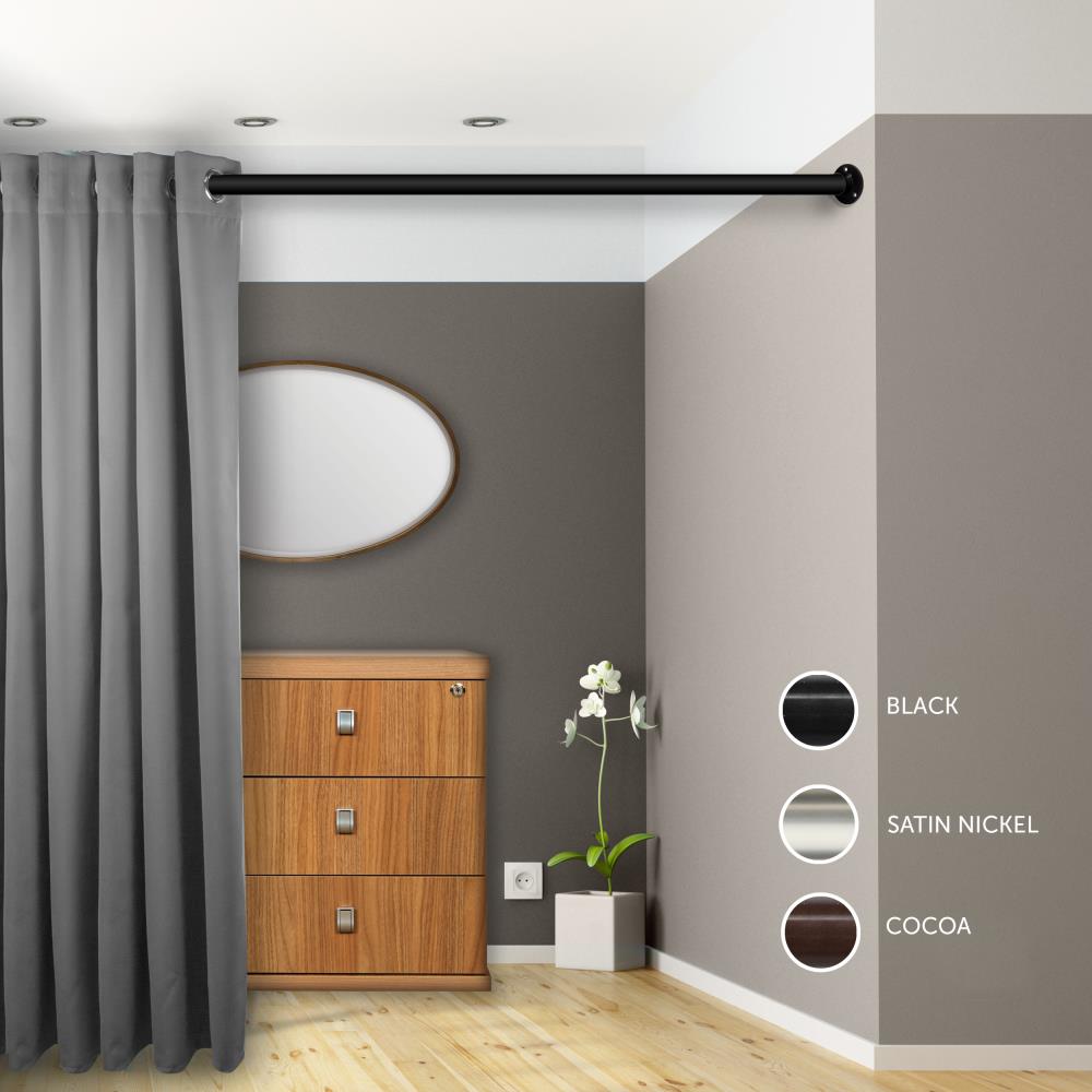 curtain pole room divider