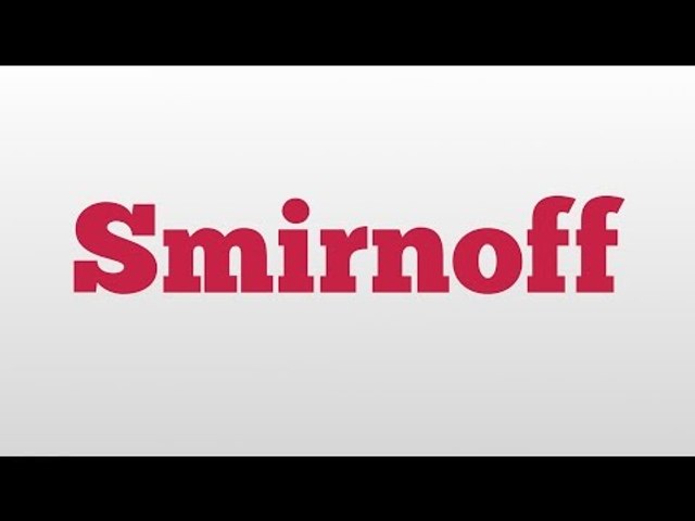 smirnoff pronunciation