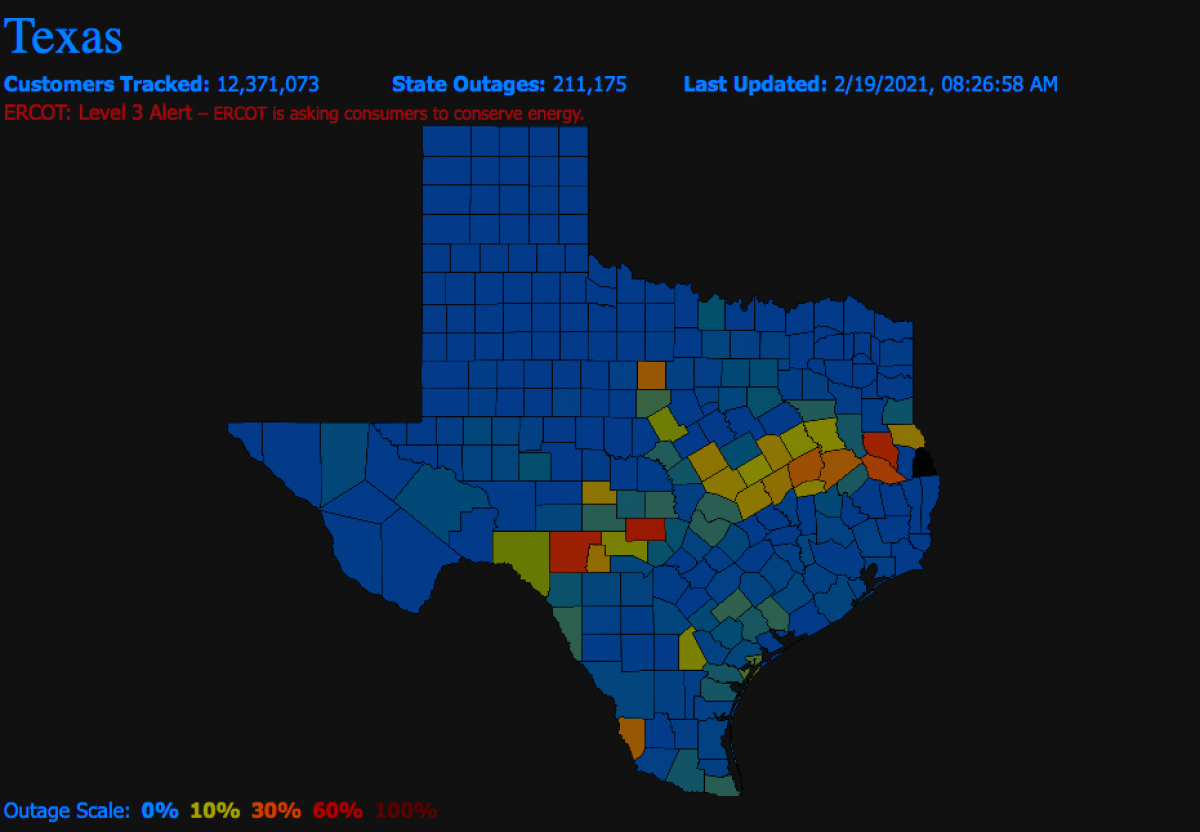 power outage bedford tx