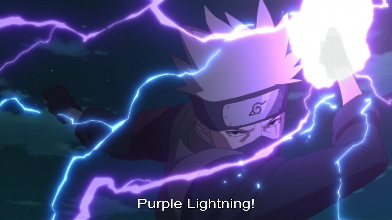 kakashi purple lightning