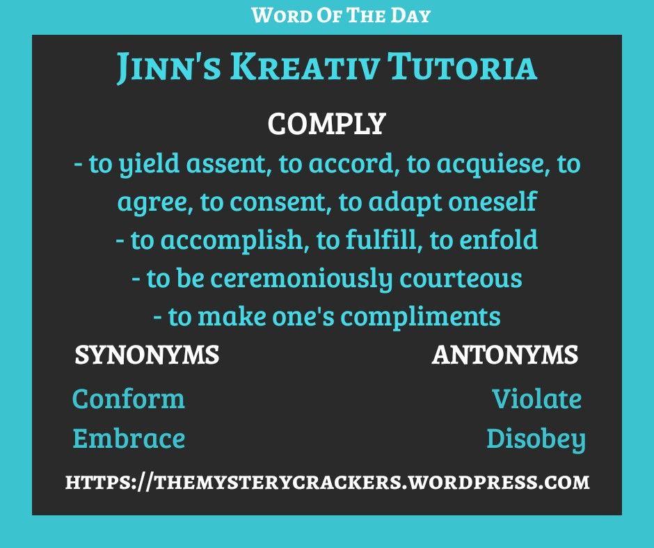 comply synonym