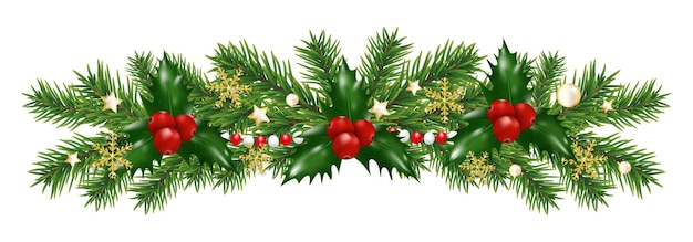 xmas garland clipart