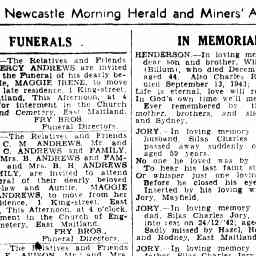 newcastle morning herald funeral notices