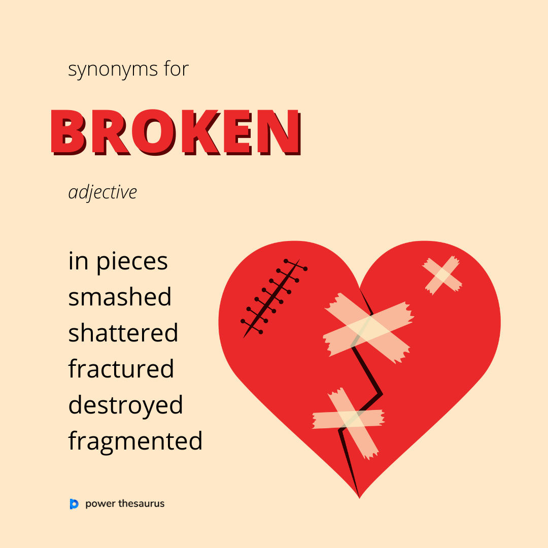 synonym for broken