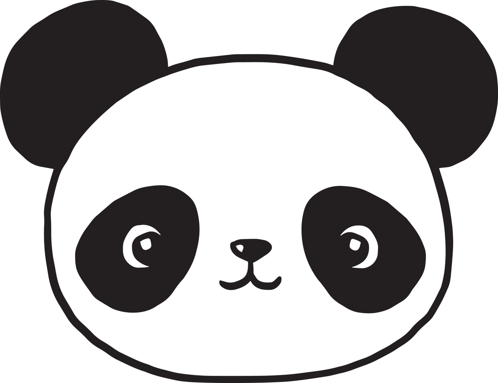 pandas kawaii para pintar