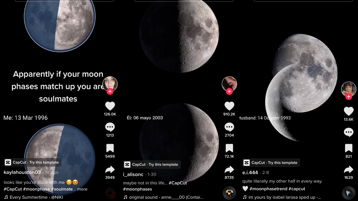 nasa moon phases on birthday