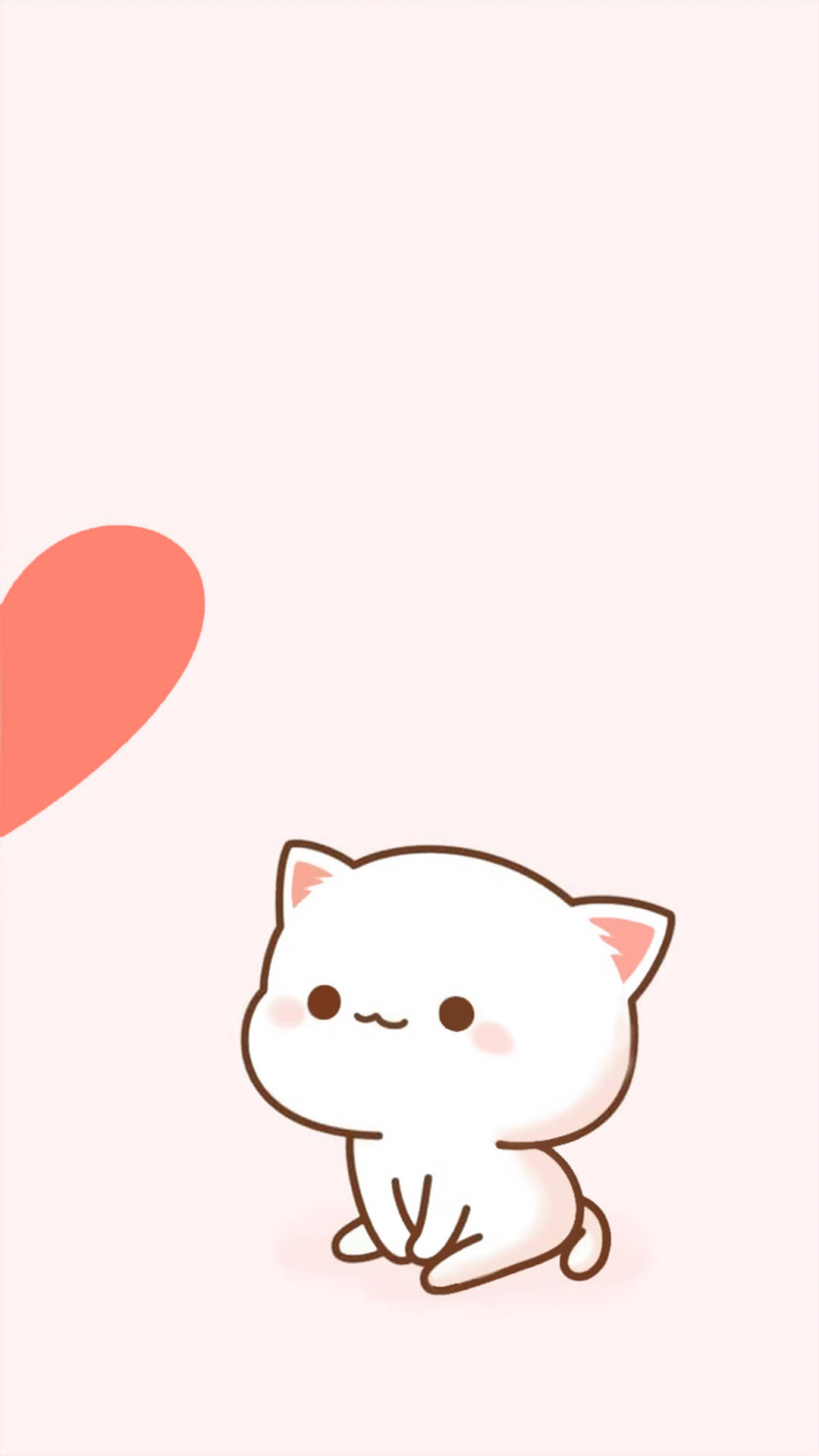 cute cat couple wallpaper