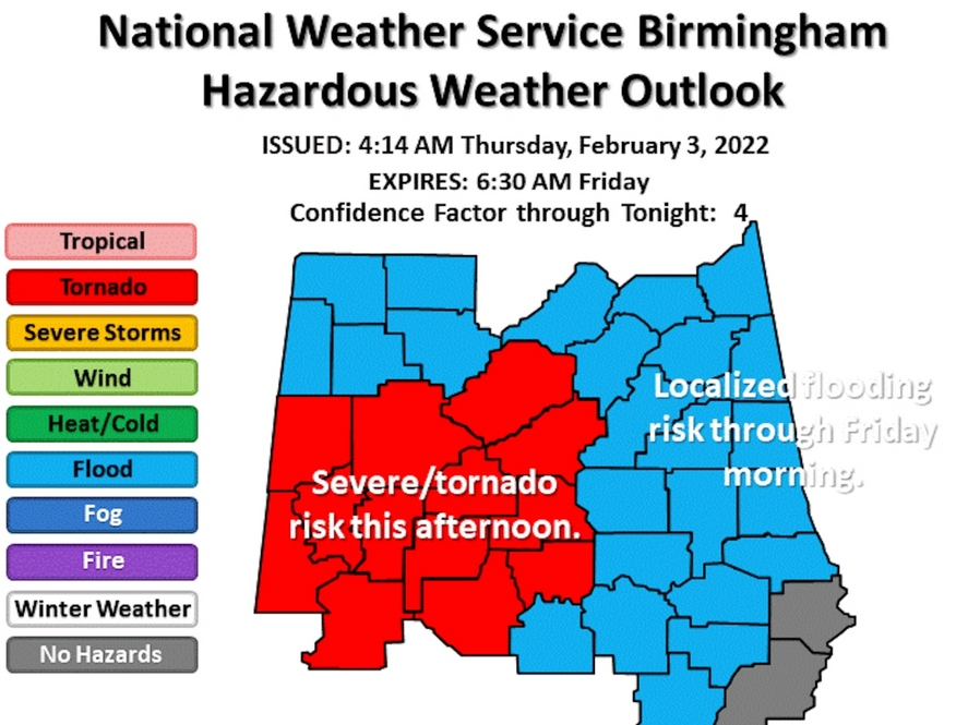 tornado watch tuscaloosa