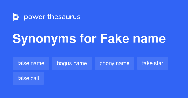 fake synonym