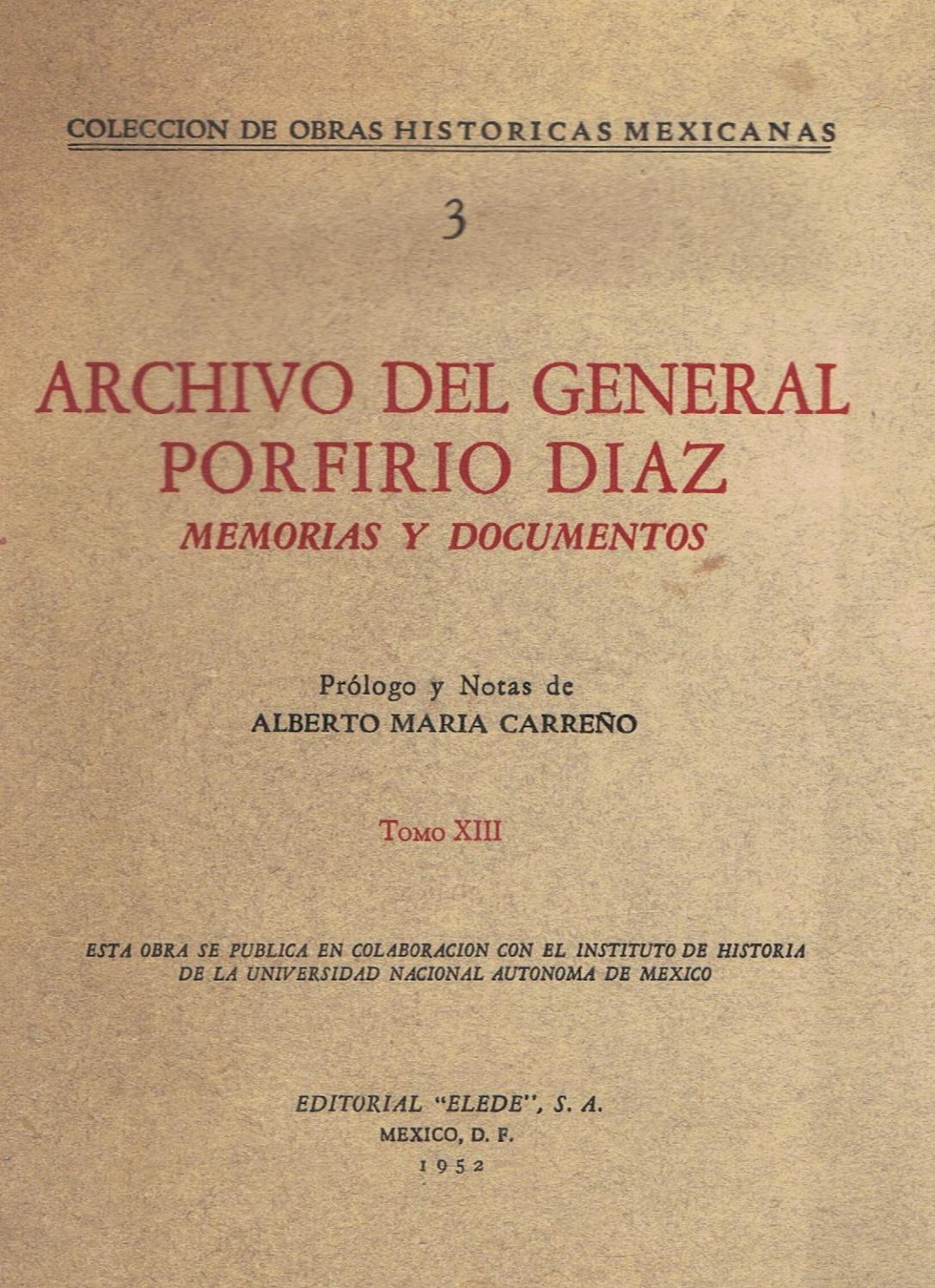 memorias de porfirio díaz