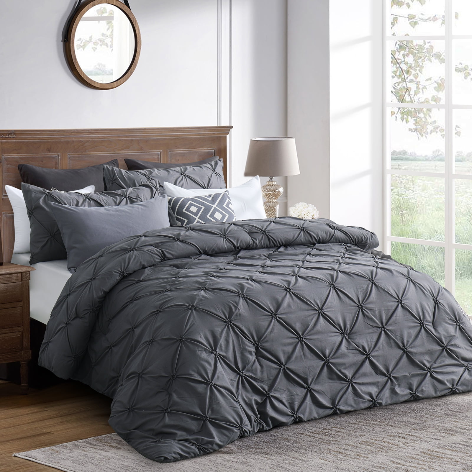 grey bedroom comforter set