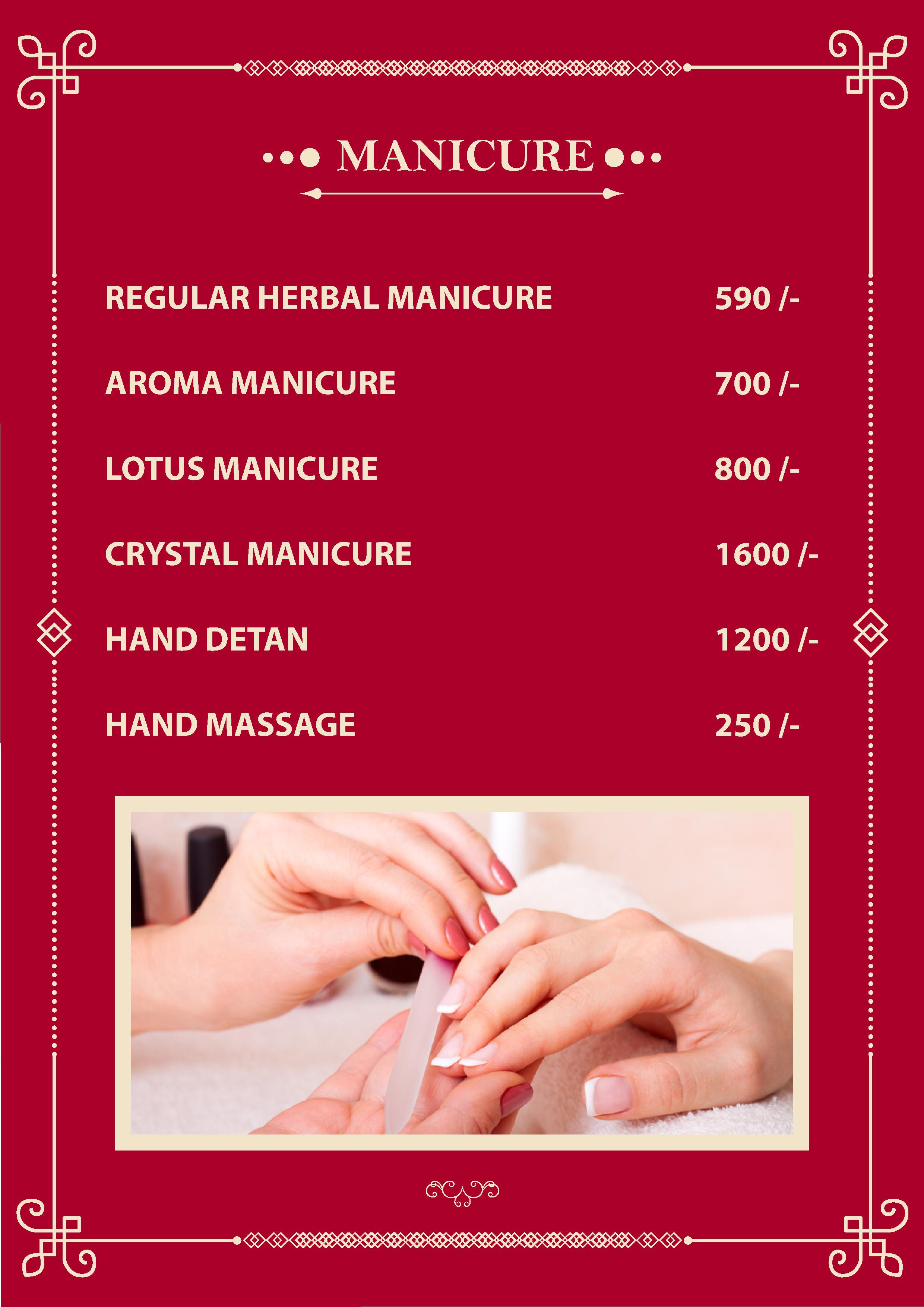 manicure price in india