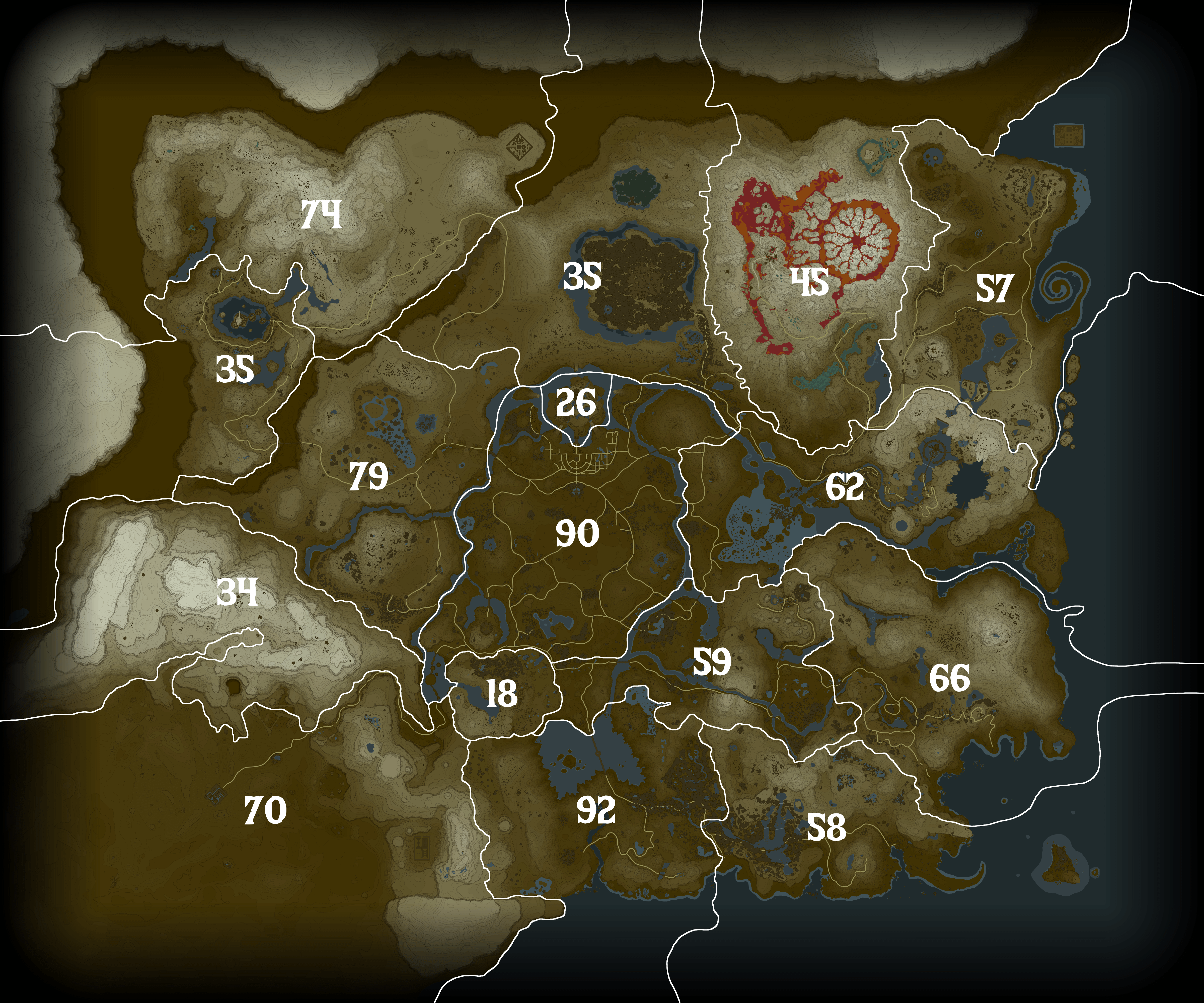 korok seeds breath of the wild map