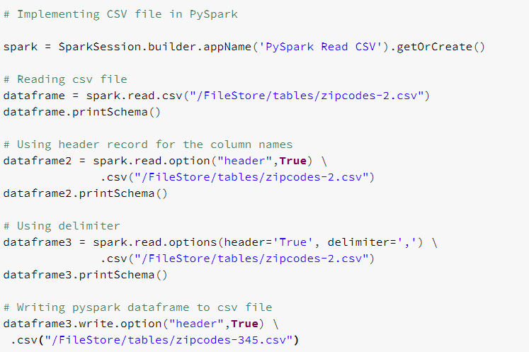 spark read csv