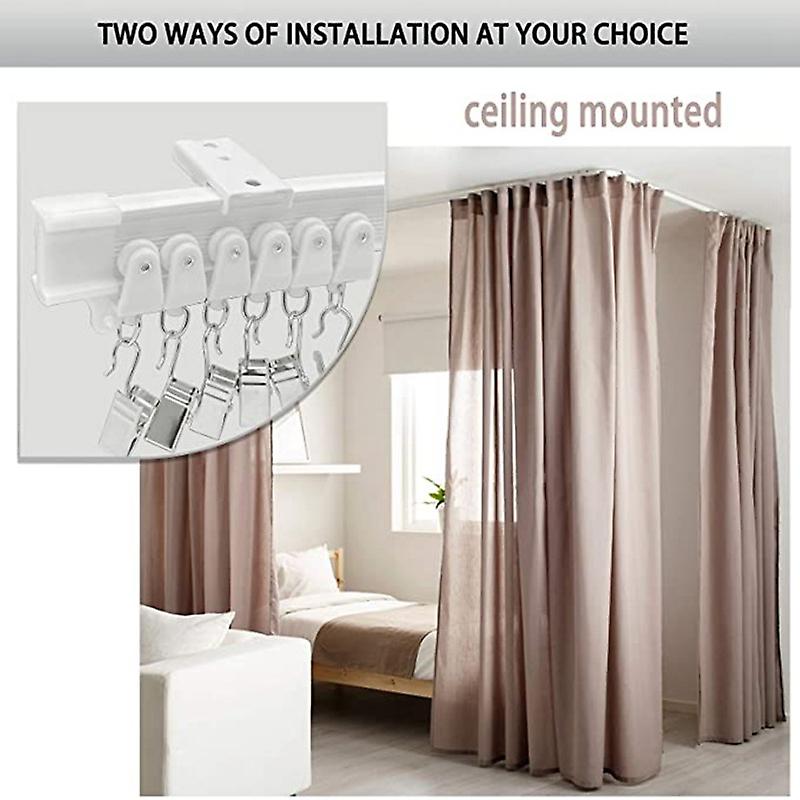 ceiling mounted curtain track