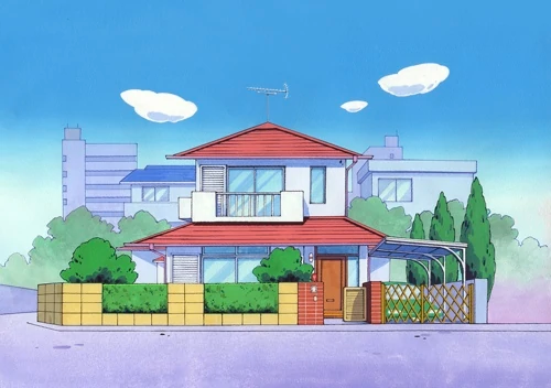 shin chan house images