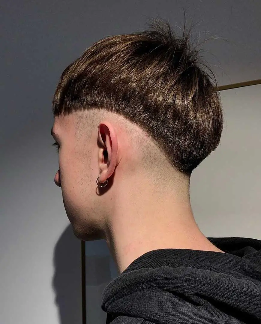 bowl cut fade