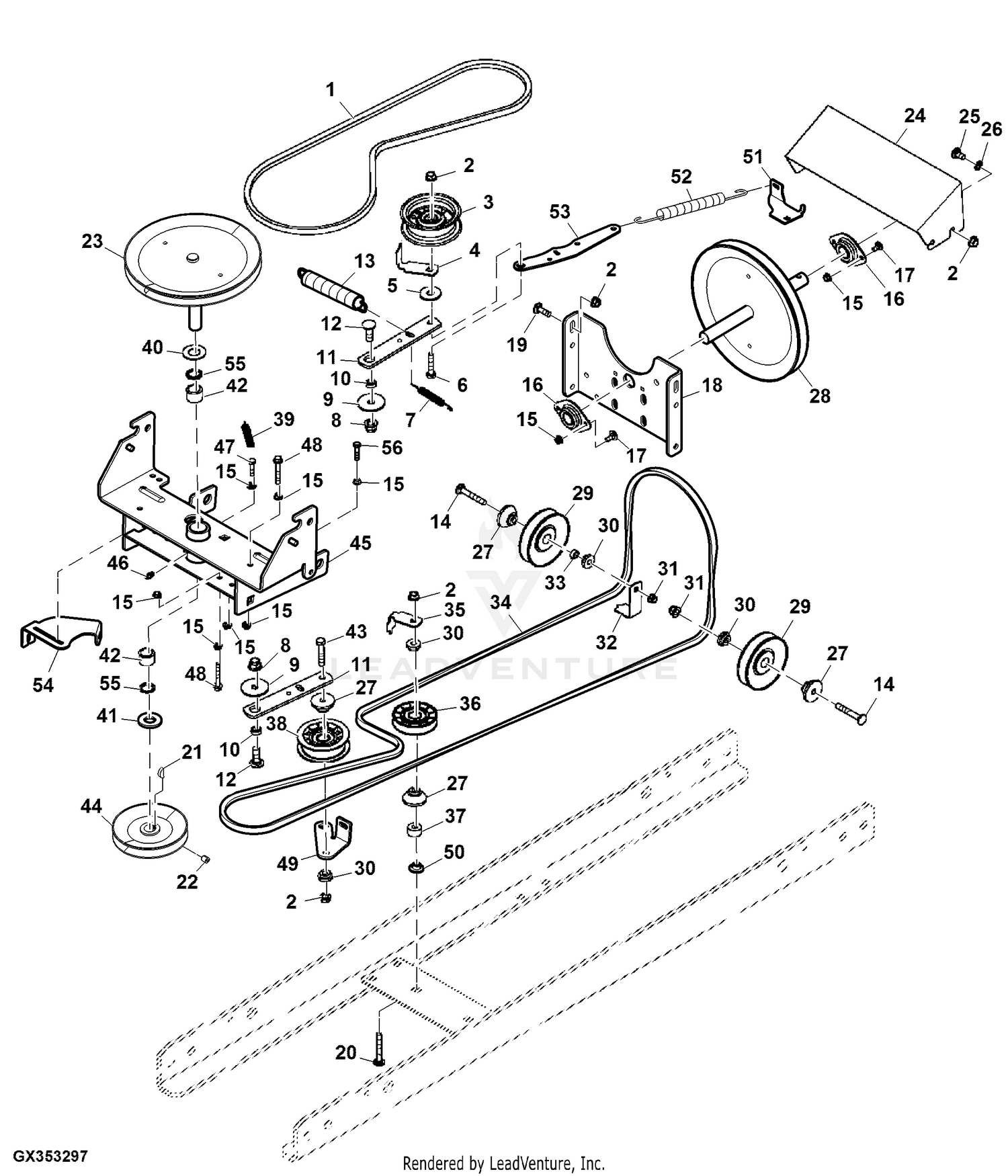 john deere snowblower parts