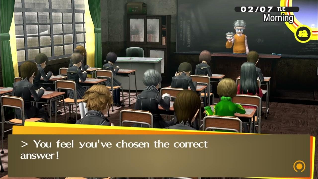 persona 4 golden answers