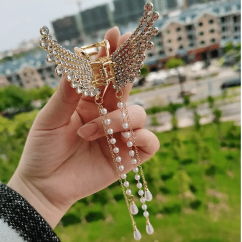 hair clips with stones