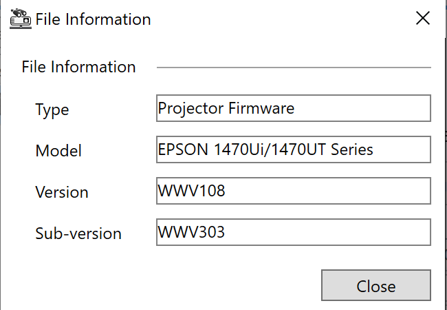 epson projector firmware