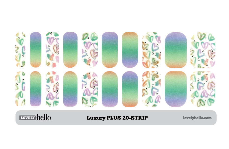 lovely hello nail wraps