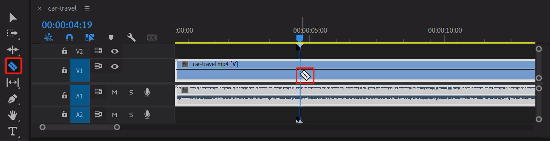 how to split clips in premiere pro cc 2019