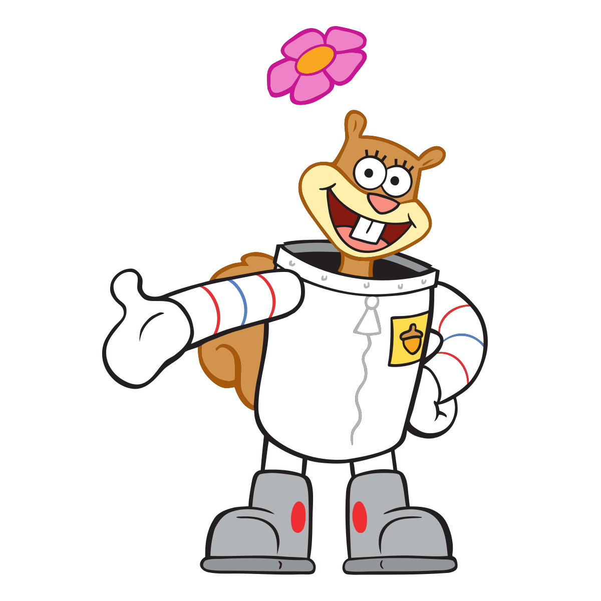 sandy cheeks transparent