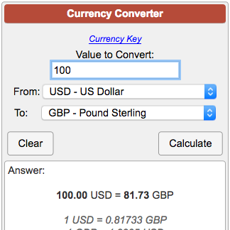 dollar to pound calculator