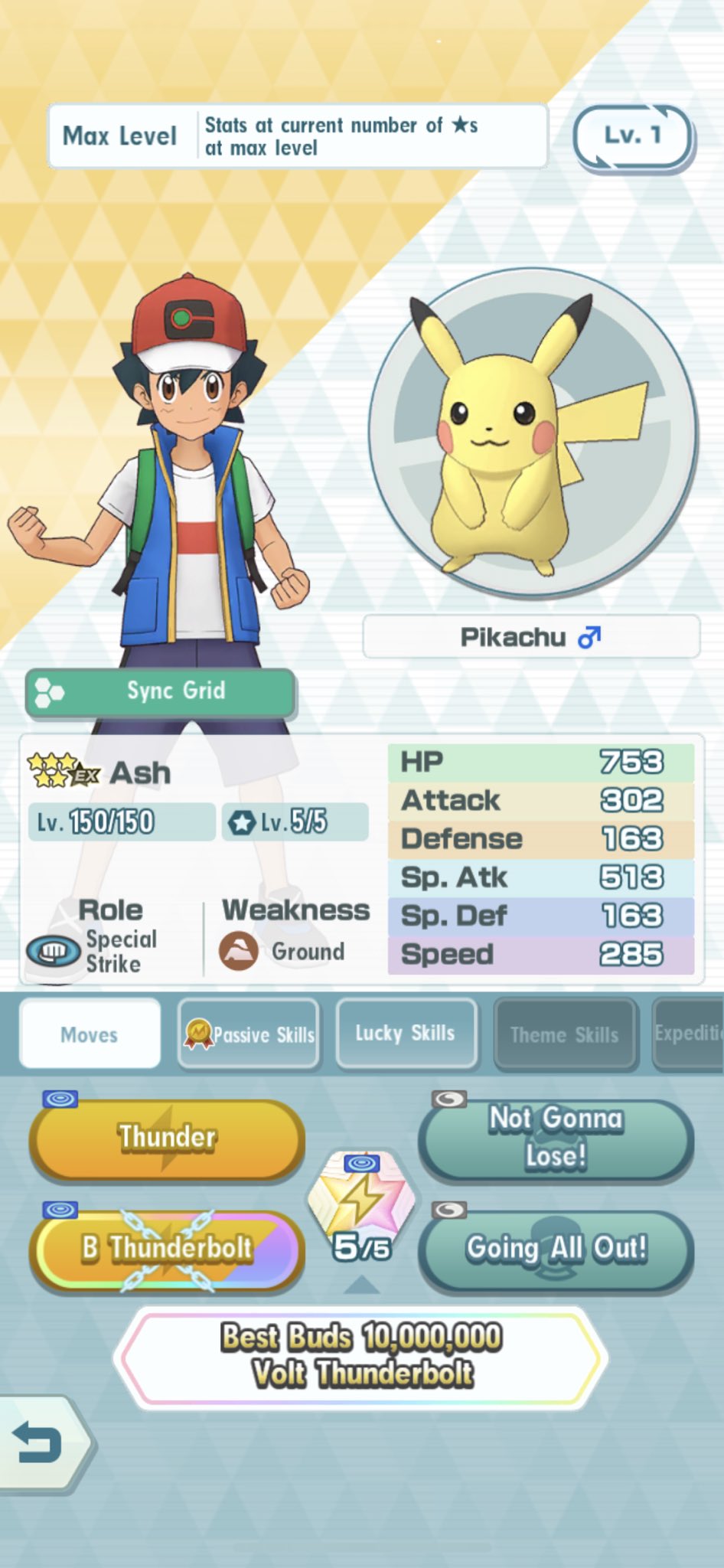 pikachu stats