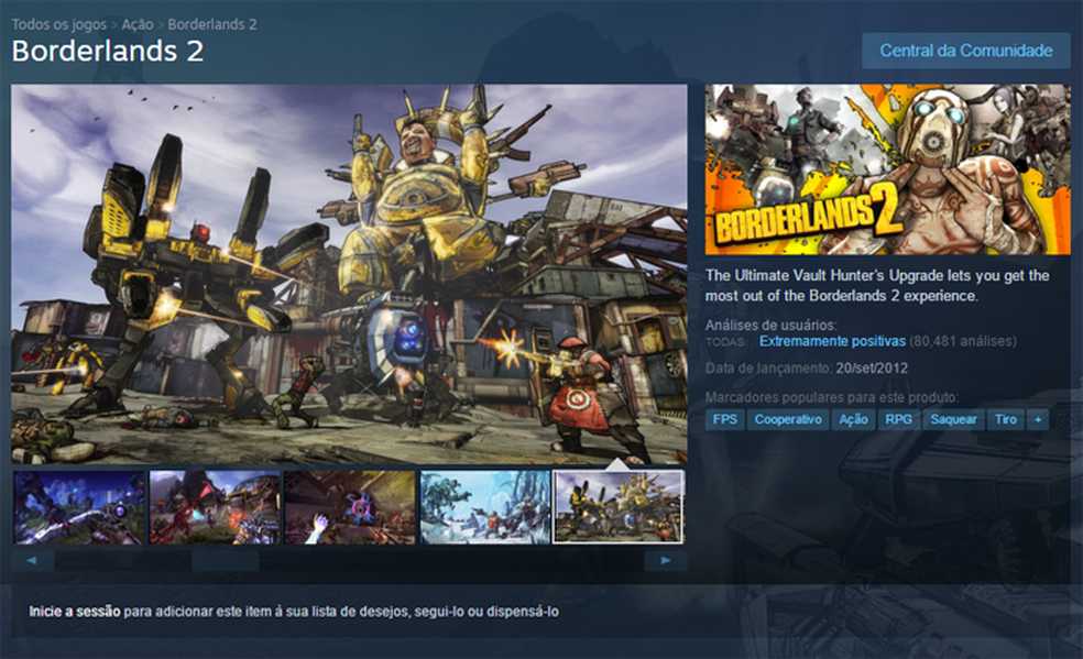 borderlands 2 requisitos minimos