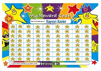 star reward chart printable