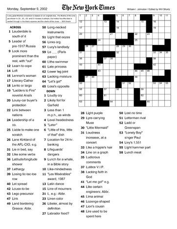 crosswords ny times