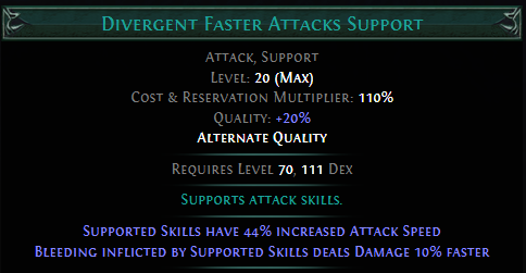 faster attacks poe