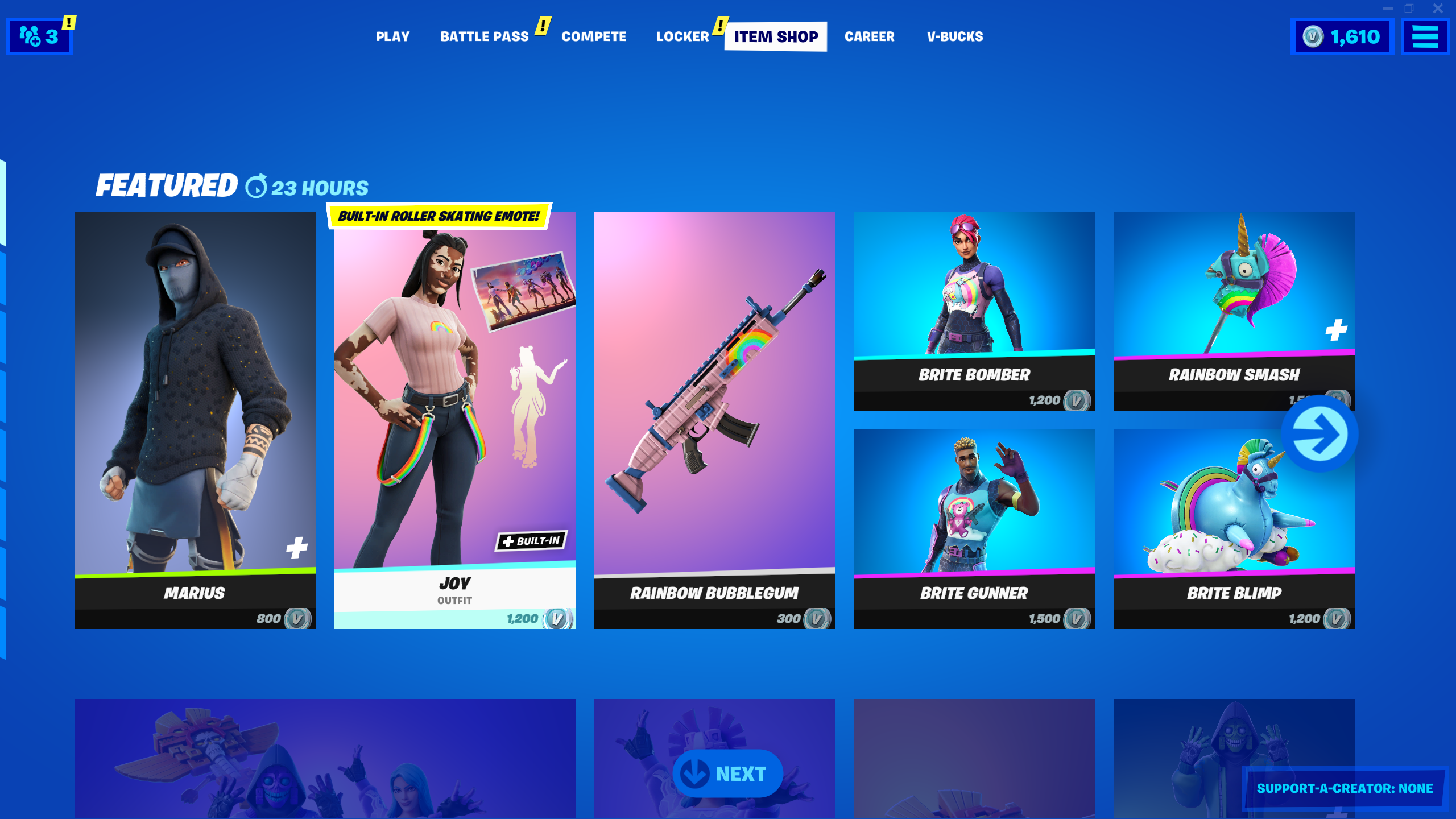 fortnite shop today