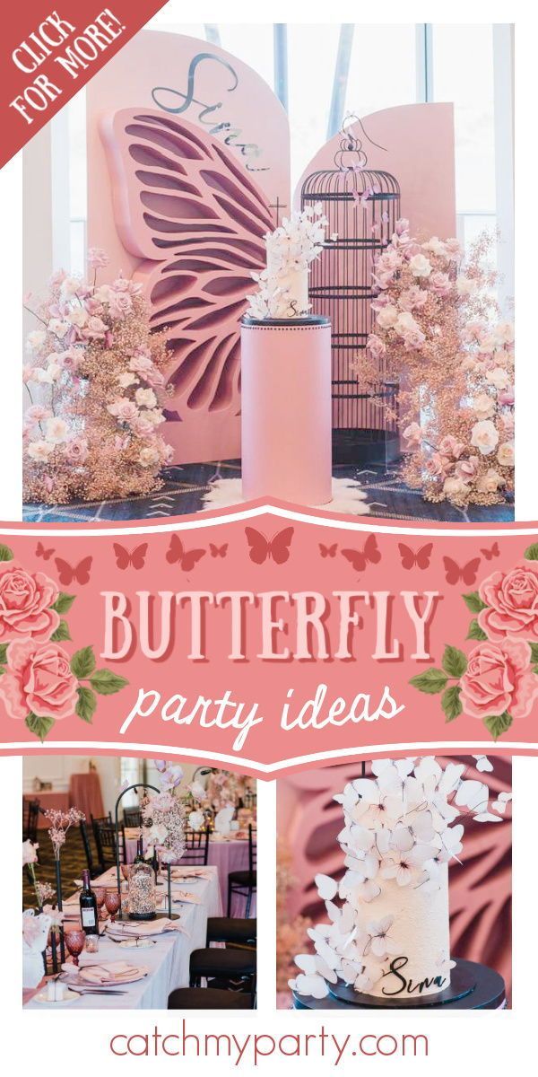 butterfly baptism theme