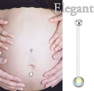 maternity belly button piercing