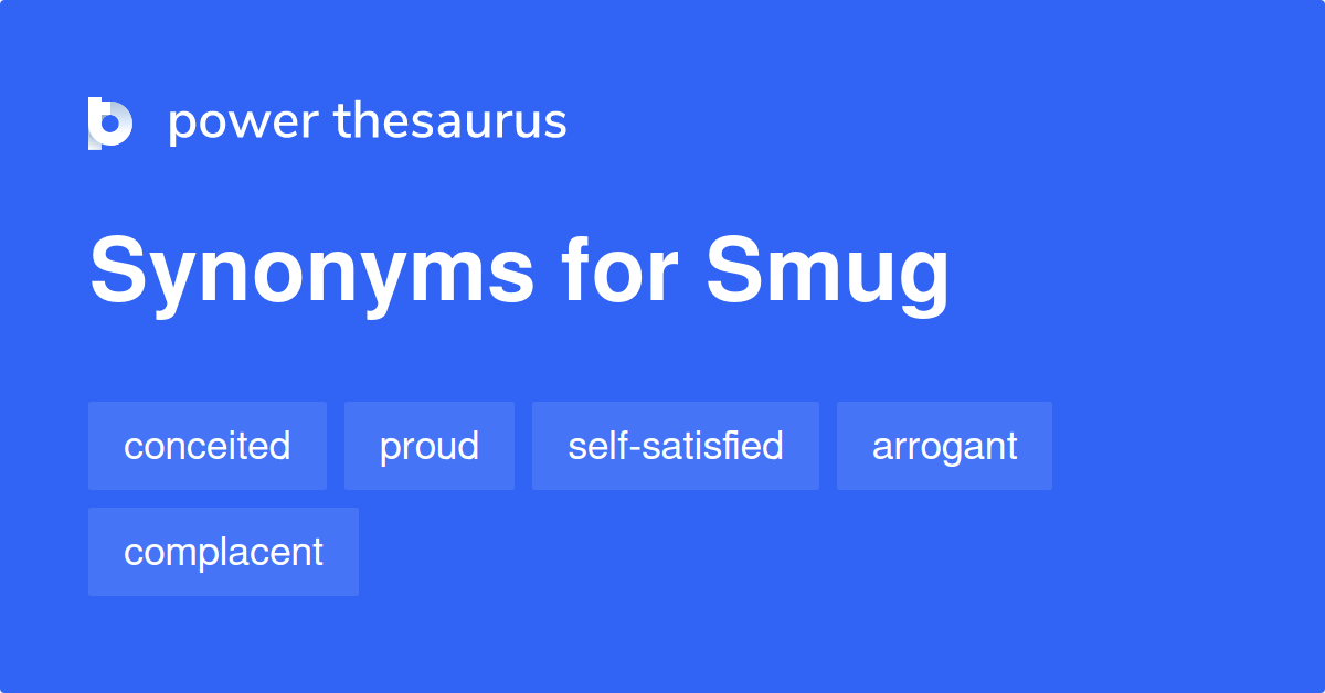 smug thesaurus