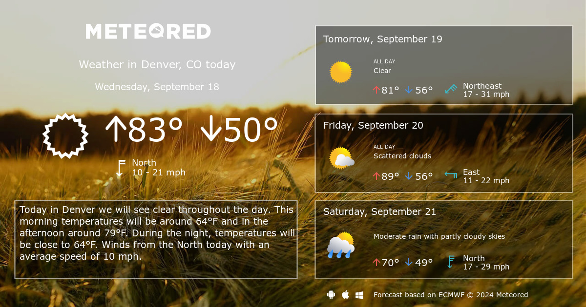 denver weather forecast 14 day