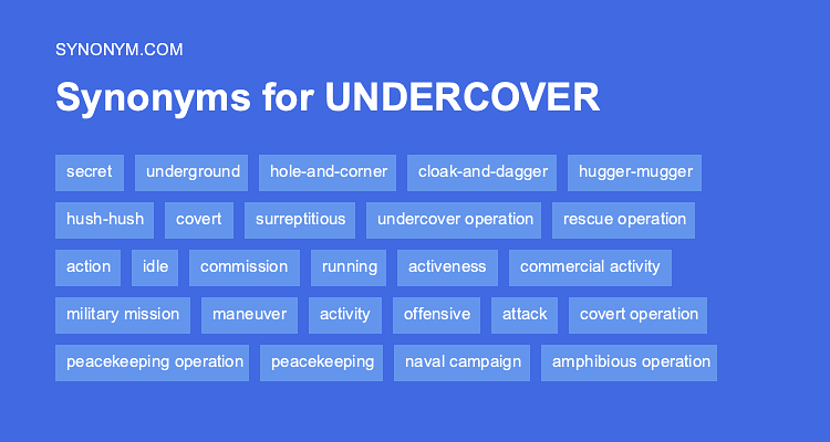 synonyms undercover