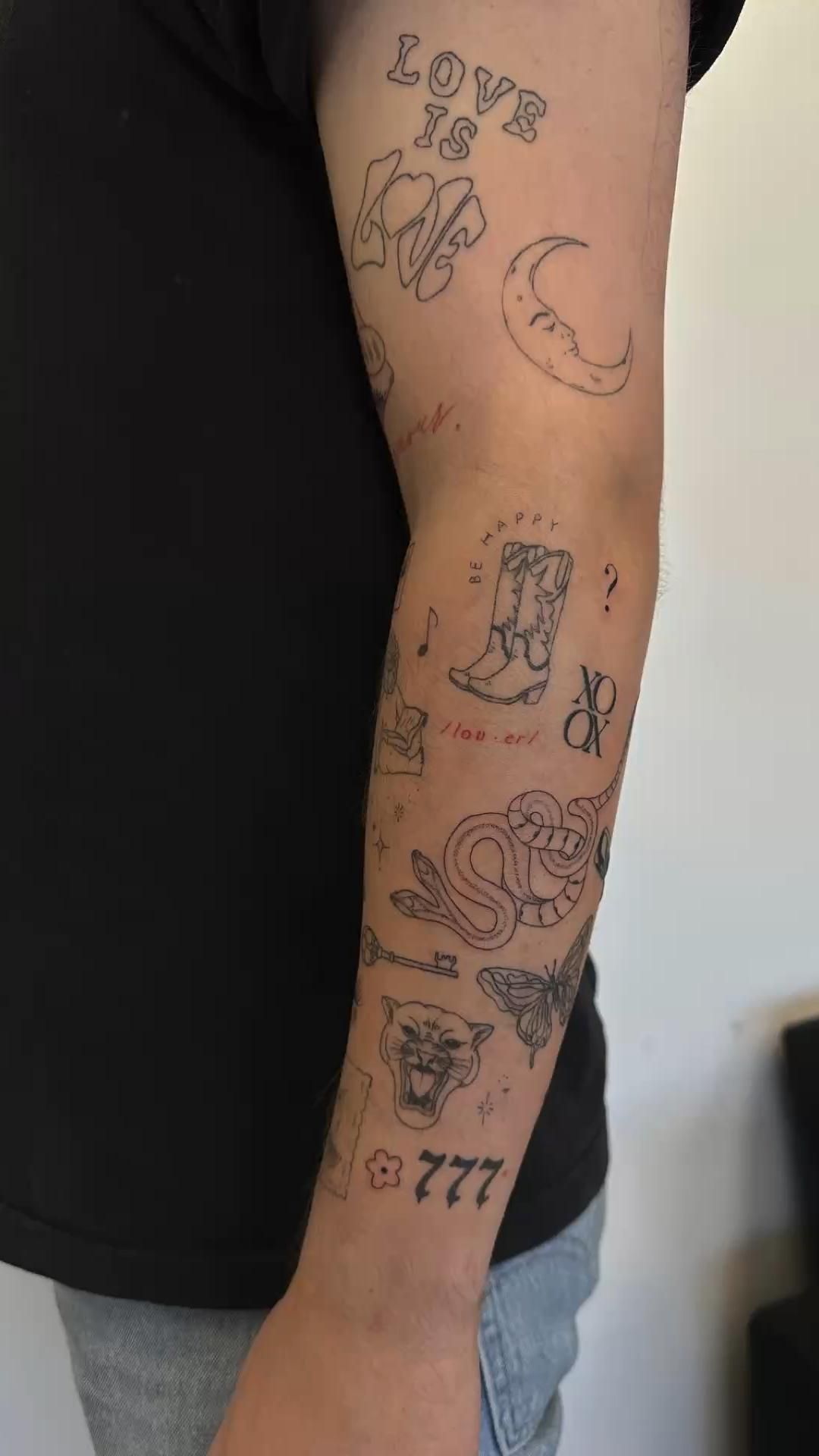 sticker sleeve tattoo