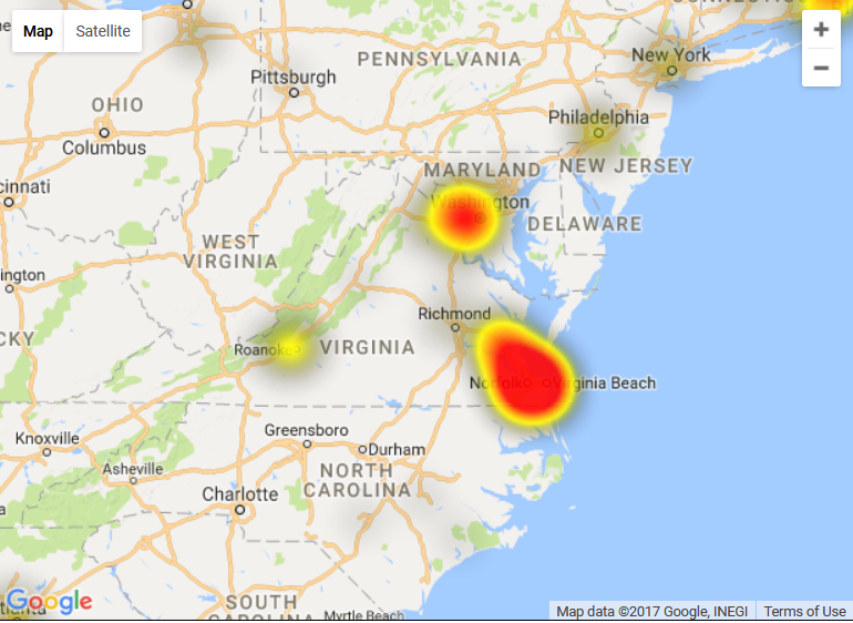 va internet outage